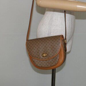GUCCI Micro GG Supreme Shoulder Bag PVC Beige Gold 001 084 0259 Auth 145987